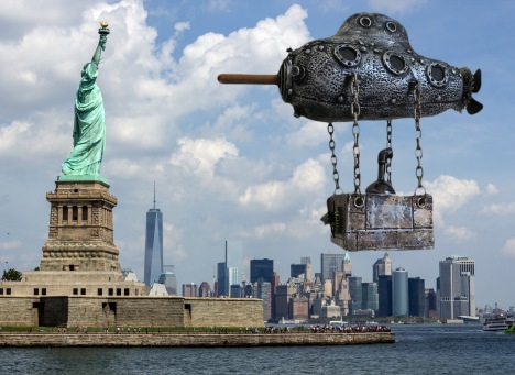 Statue of Liberty and Lower Manhattan Skyline
